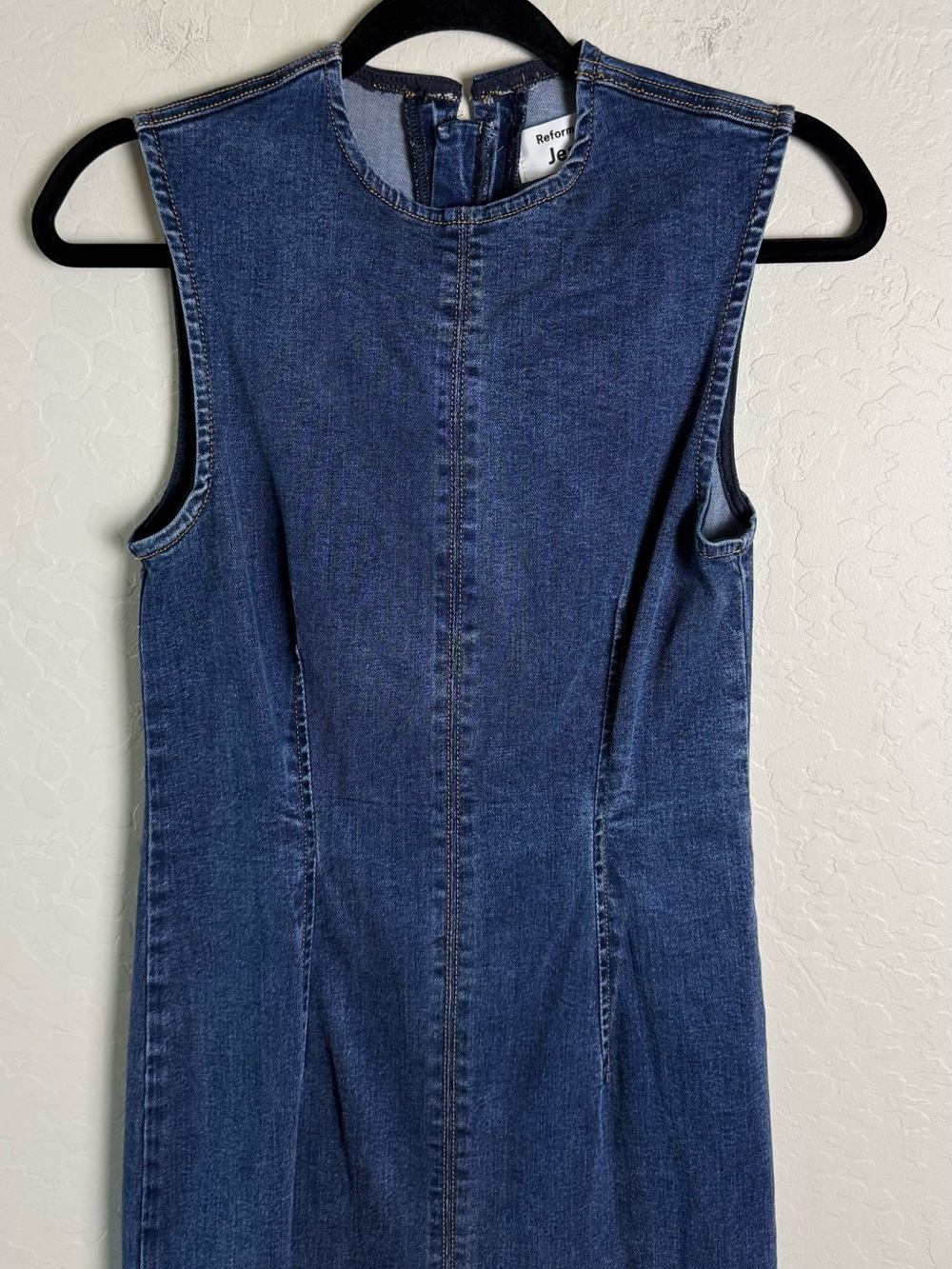 Reformation Jeans Kendi Denim Midi Dress 2 - Picture 4 of 15